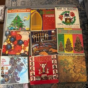Christmas Vinyl Record Collection